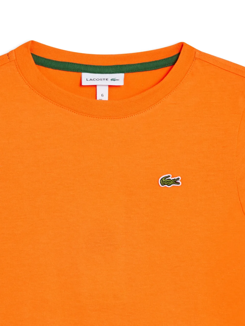 Lacoste T-shirt met logopatch Oranje