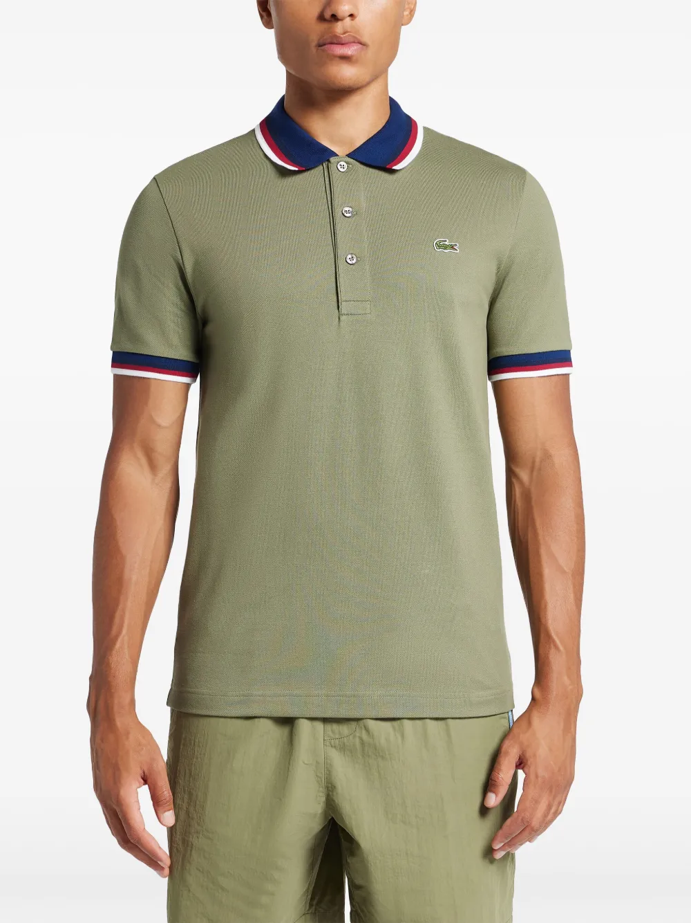Lacoste Poloshirt met logopatch Groen