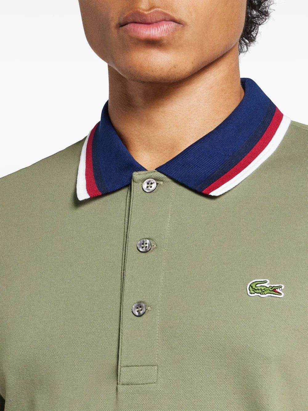 Lacoste Poloshirt met logopatch Groen