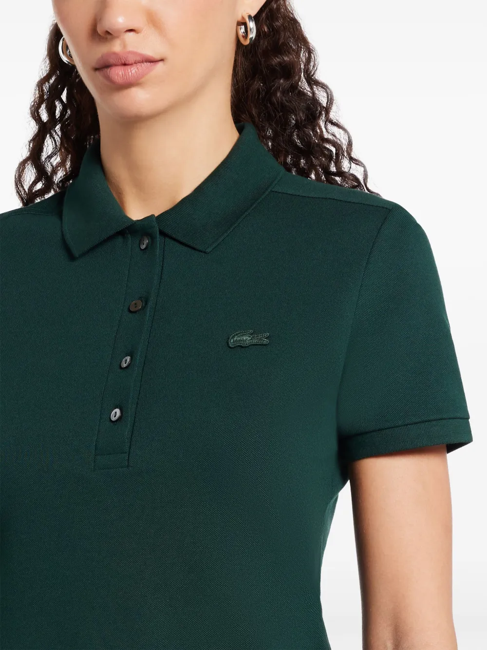 Lacoste Poloshirt Mit Logo-applikation In Green