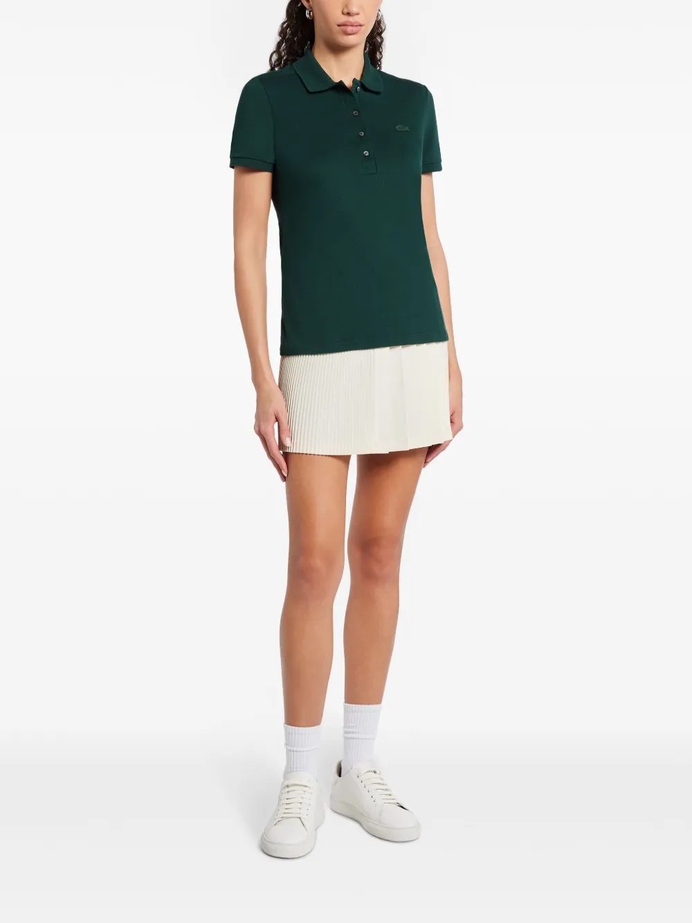 Lacoste Poloshirt met logo-applicatie - Groen