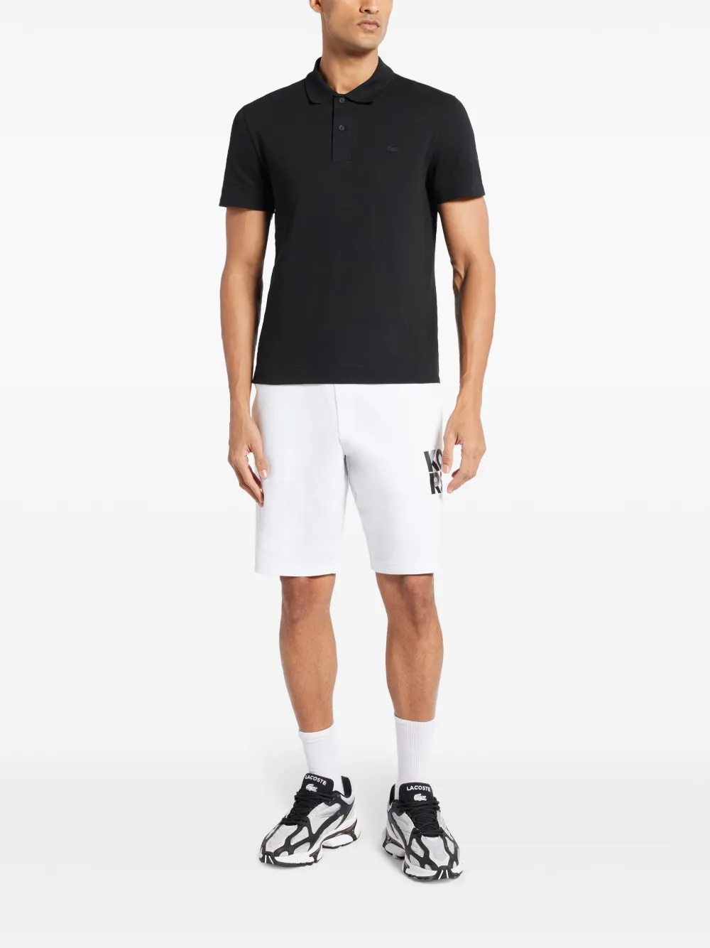 Lacoste Poloshirt met logo - Zwart