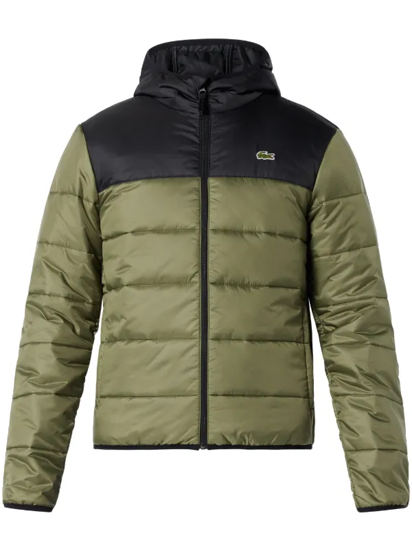 Lacoste padded quilted jacket best sale