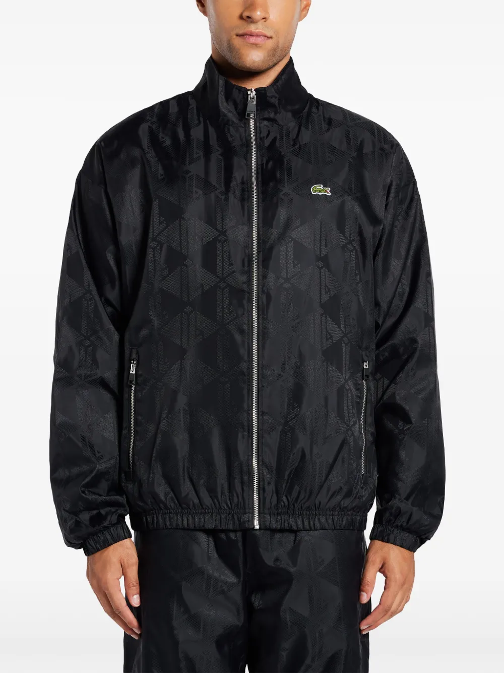 Lacoste Jack met jacquard Zwart