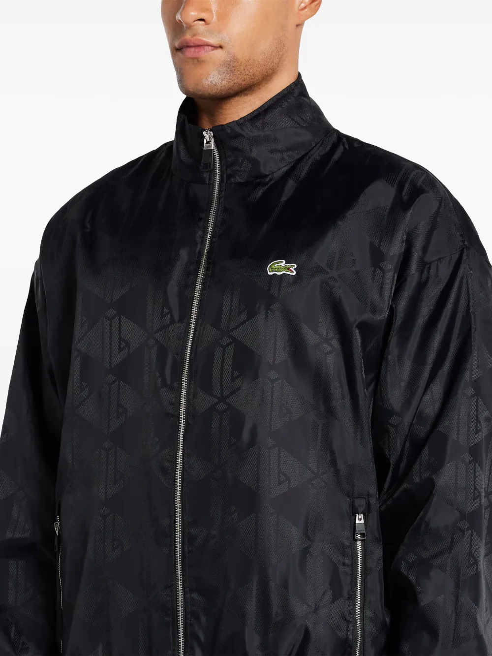 Lacoste Jack met jacquard Zwart