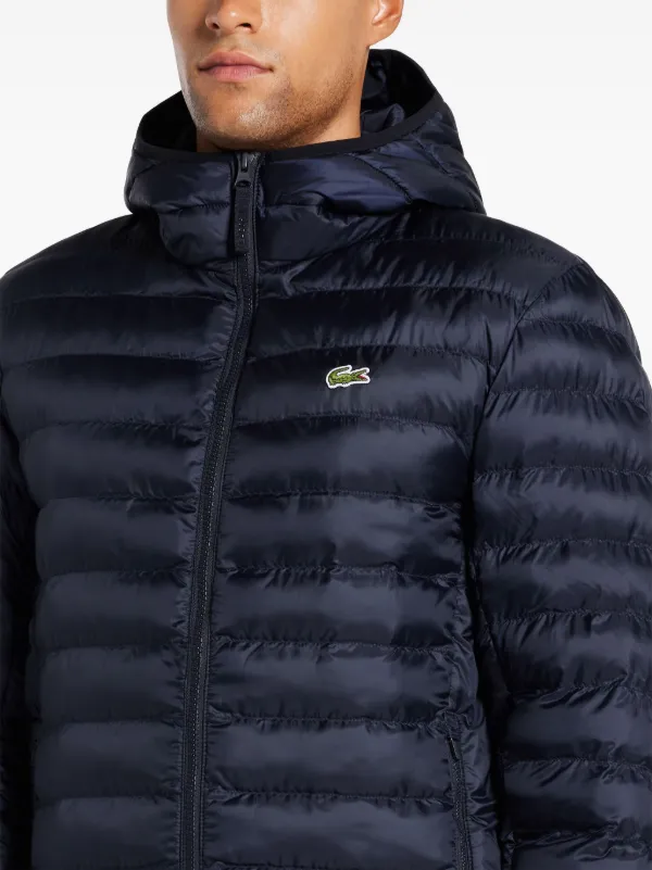 Lacoste Wasserabweisende Steppjacke Blau FARFETCH AT