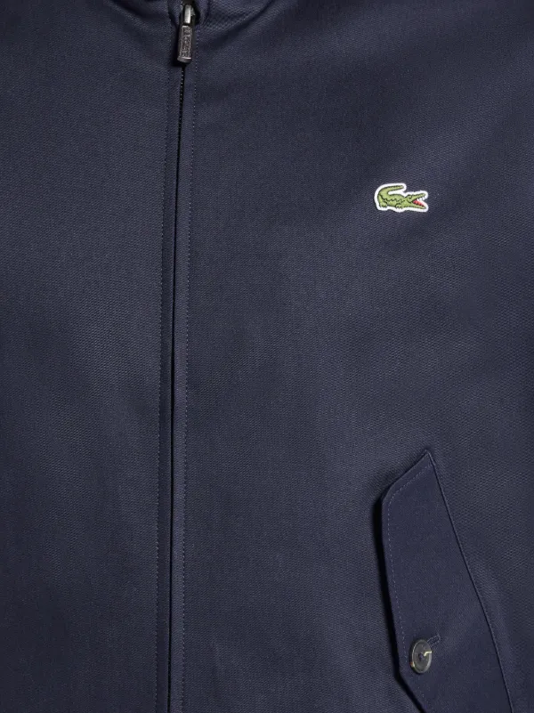 Lacoste logo-patch Bomber Jacket | Blue | FARFETCH JO