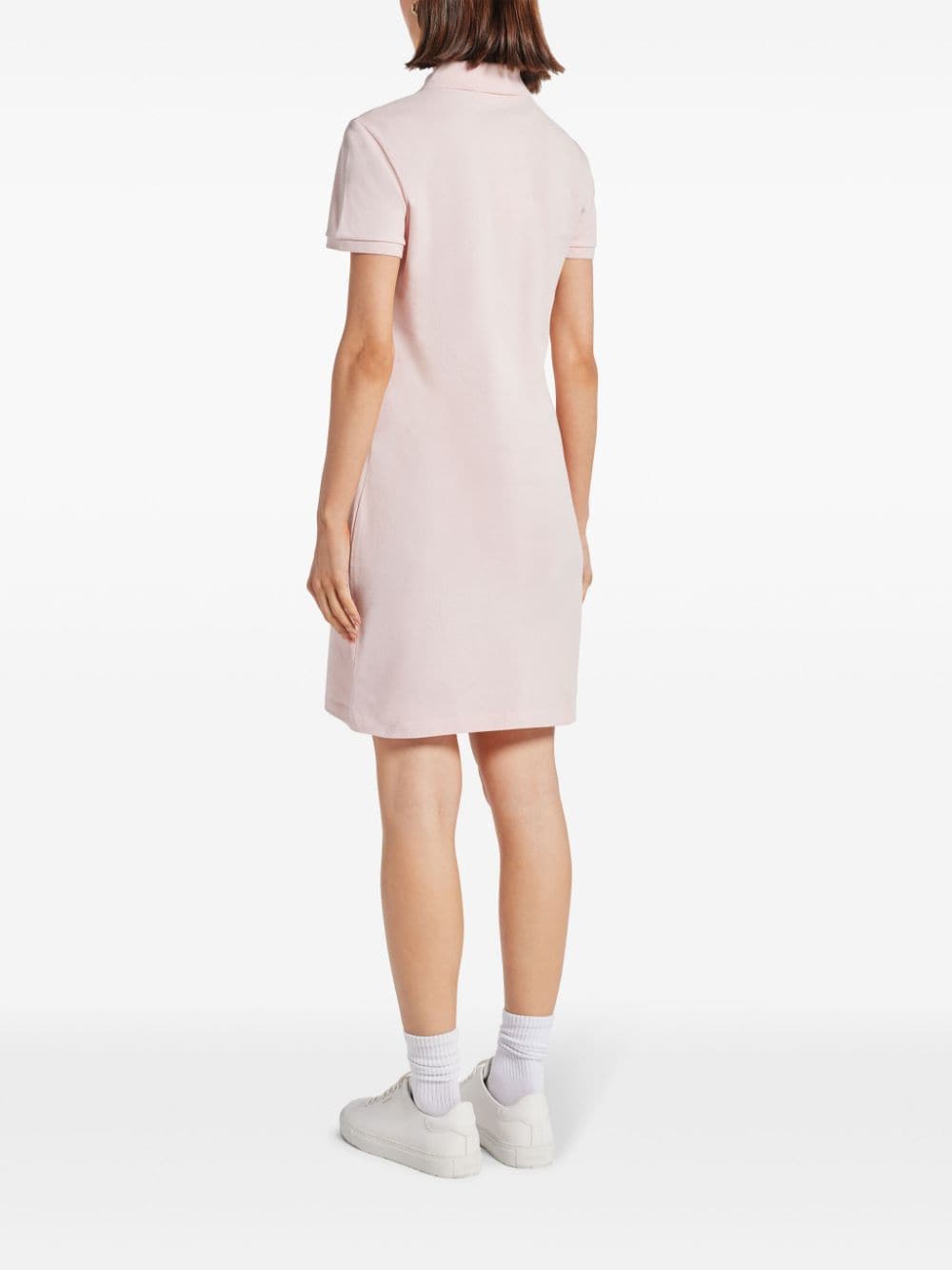 Shop Lacoste Piqué Dress In Pink