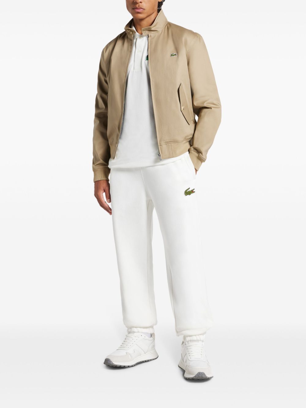 Lacoste cotton bomber jacket - Beige