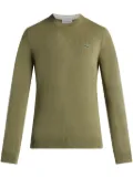 Lacoste logo-patch cotton jumper - Green