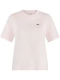 Lacoste jersey-texture T-shirt - Pink