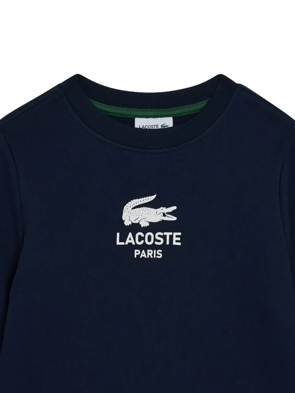 Lacoste Logo Sweatshirt | Blue | FARFETCH SG