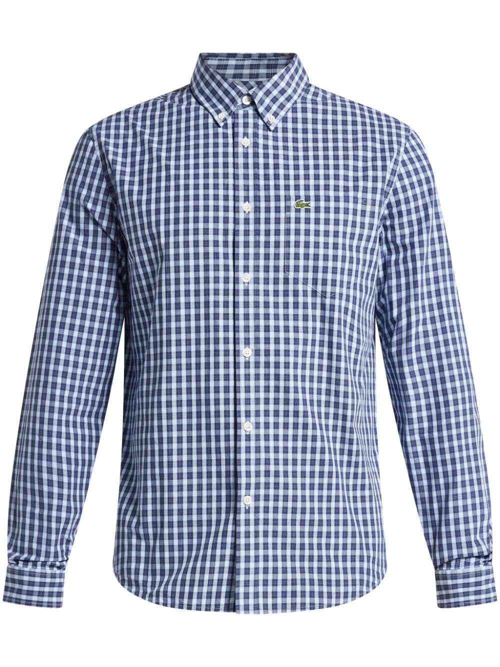 checked poplin shirt