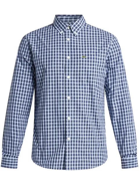 Lacoste checked poplin shirt