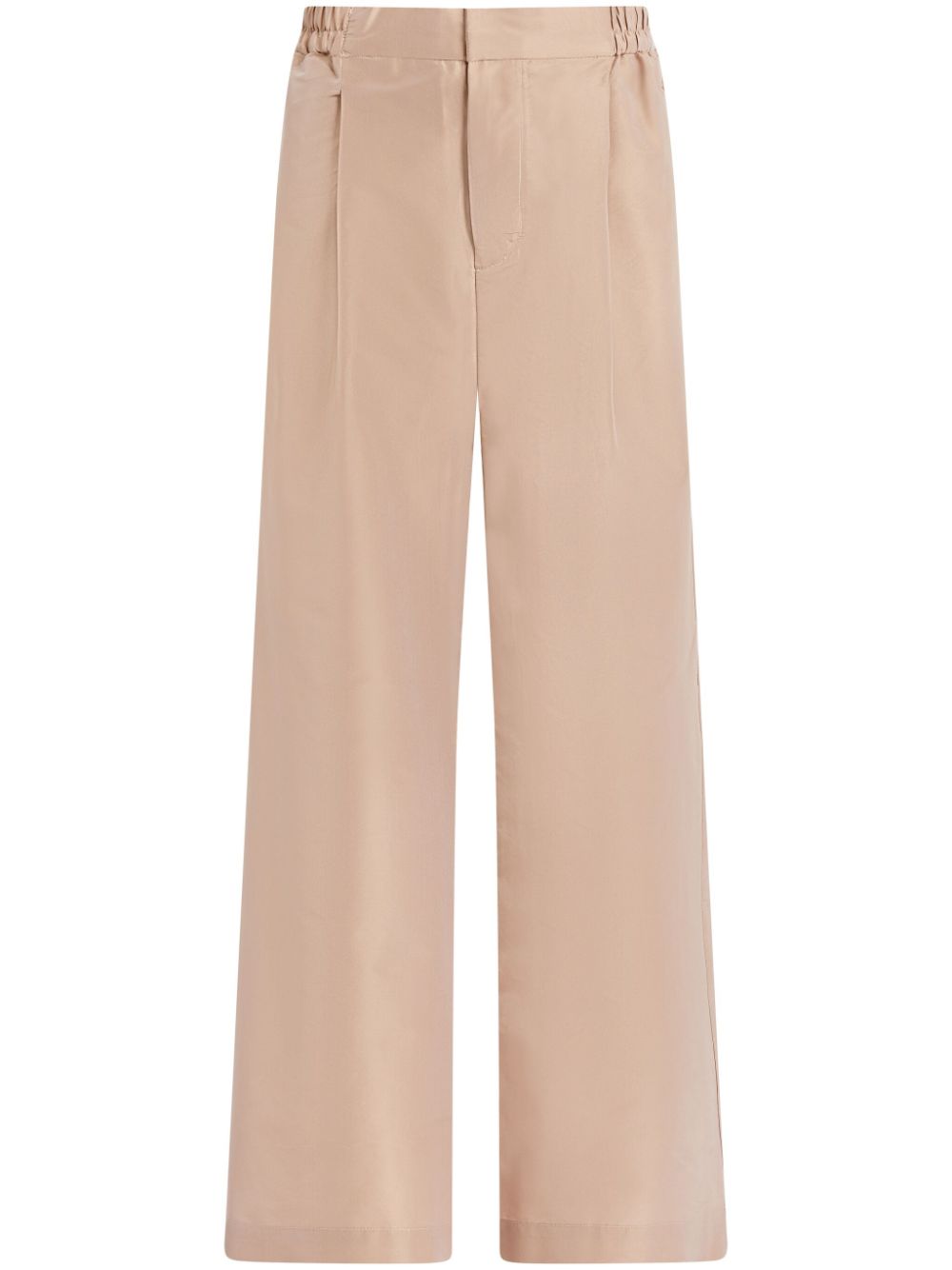 high-waisted straight-leg trousers