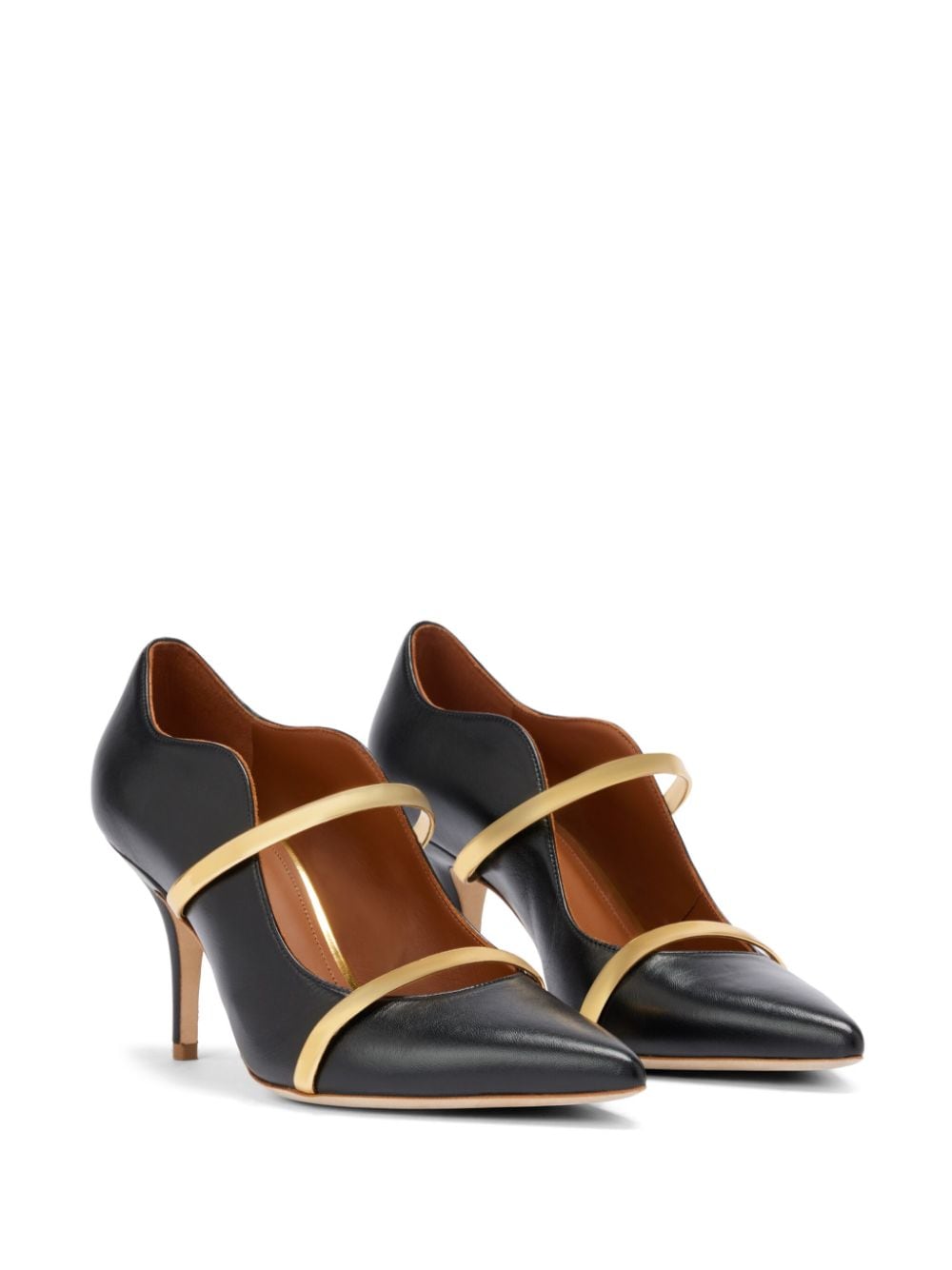 Malone Souliers 70mm leather pumps - Zwart