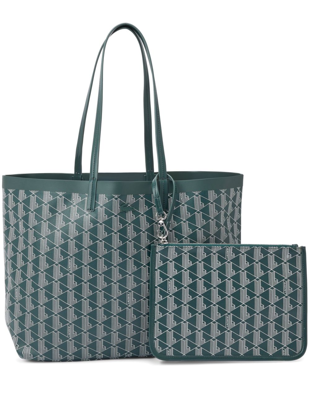 Shop Lacoste Zely Tote Bag In Green