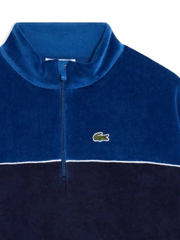 Lacoste Sweatshirt In Colour-Block-Optik Blau FARFETCH DE