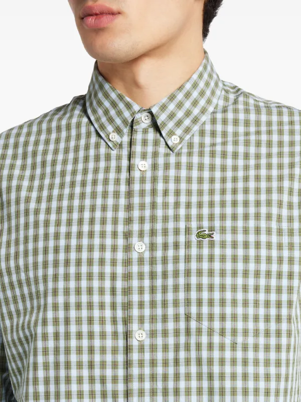lacoste check shirt