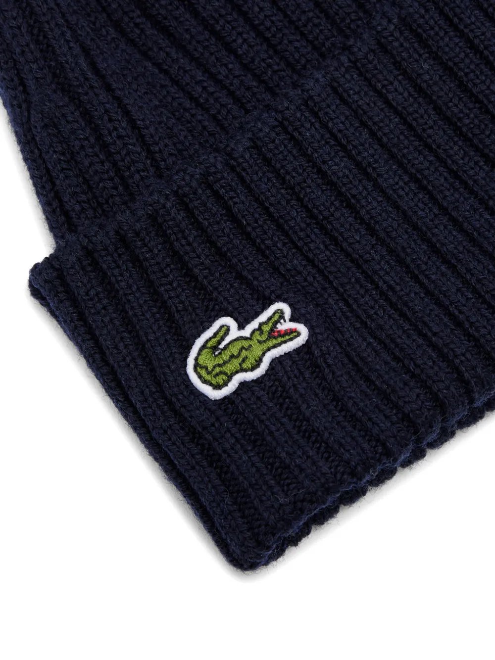 Lacoste Muts met geborduurd logo - Blauw