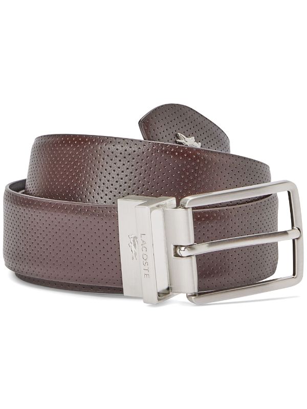 Lacoste Ceinture En Cuir a Design Reversible Marron FARFETCH MA