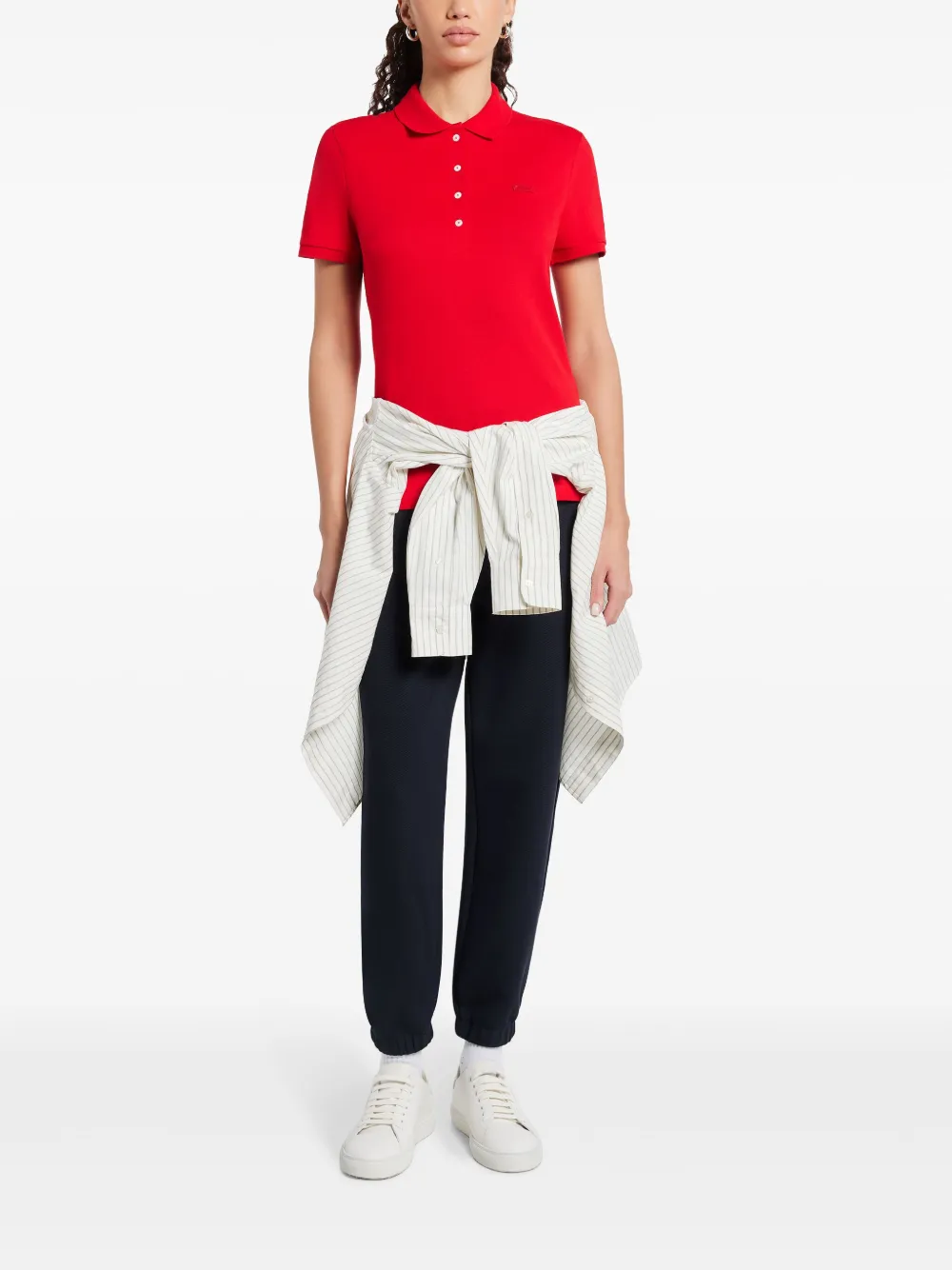 Lacoste Piqué poloshirt - Rood