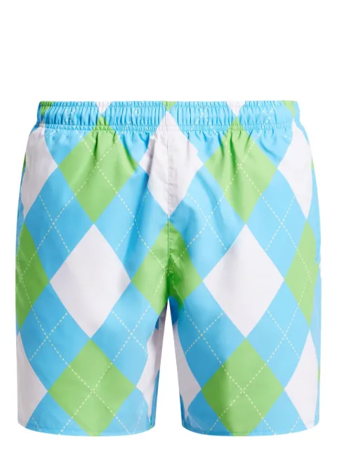 Lacoste geometric-print swim shorts Men