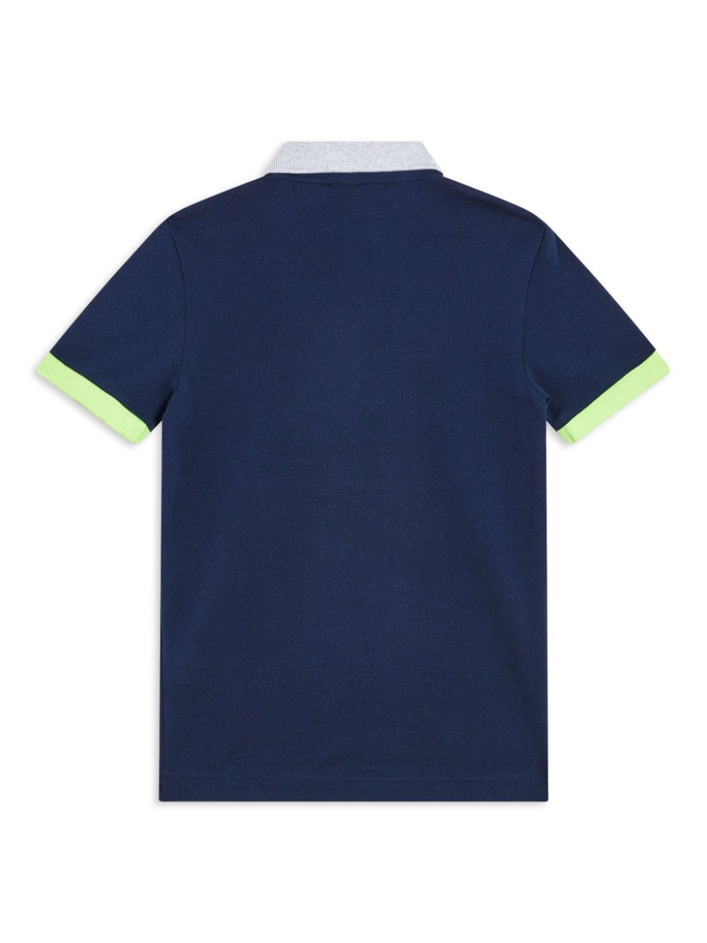 Shop Lacoste Colour-block Cotton Polo T-shirt In 蓝色