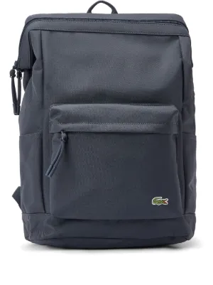 Lacoste logo-patch Backpack | Black | FARFETCH