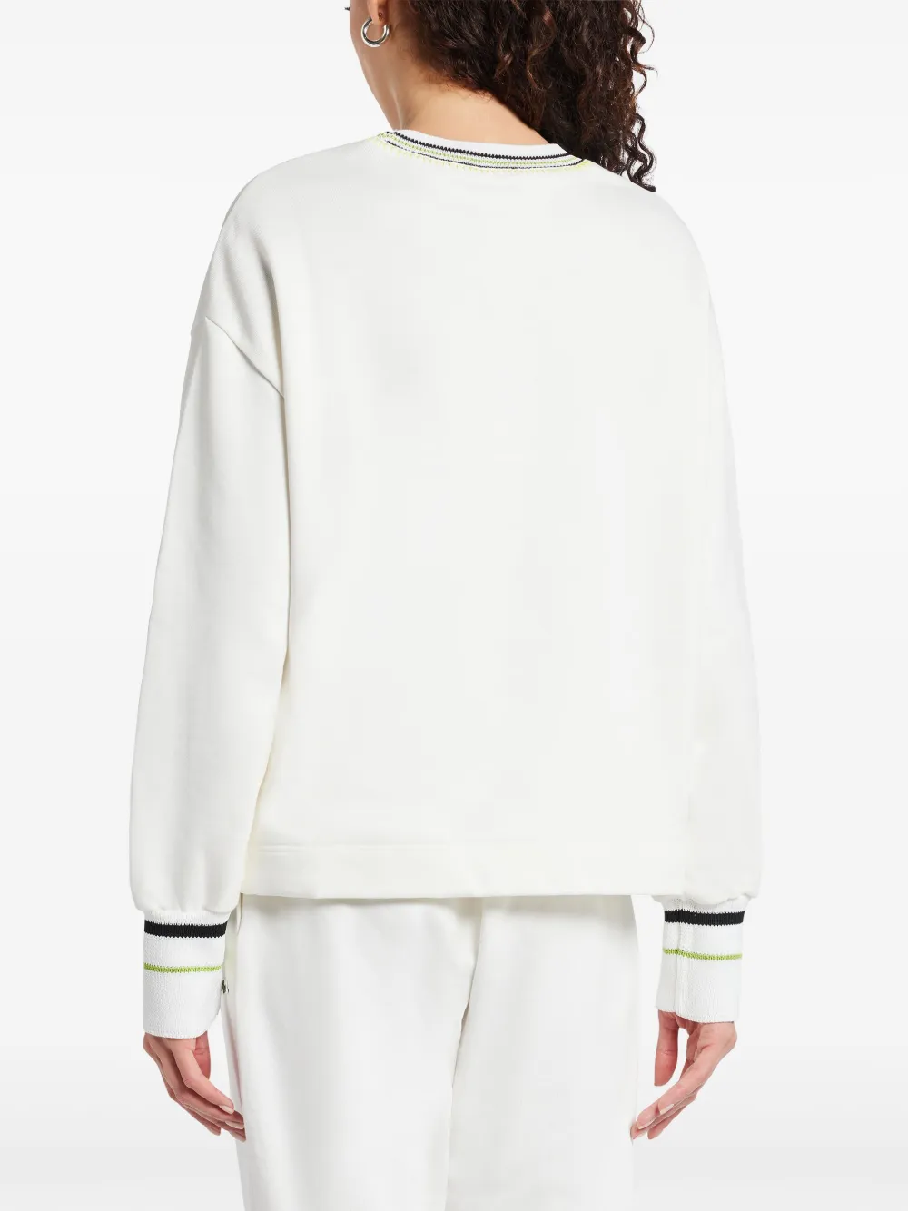Lacoste Sweater van biologisch katoen Wit