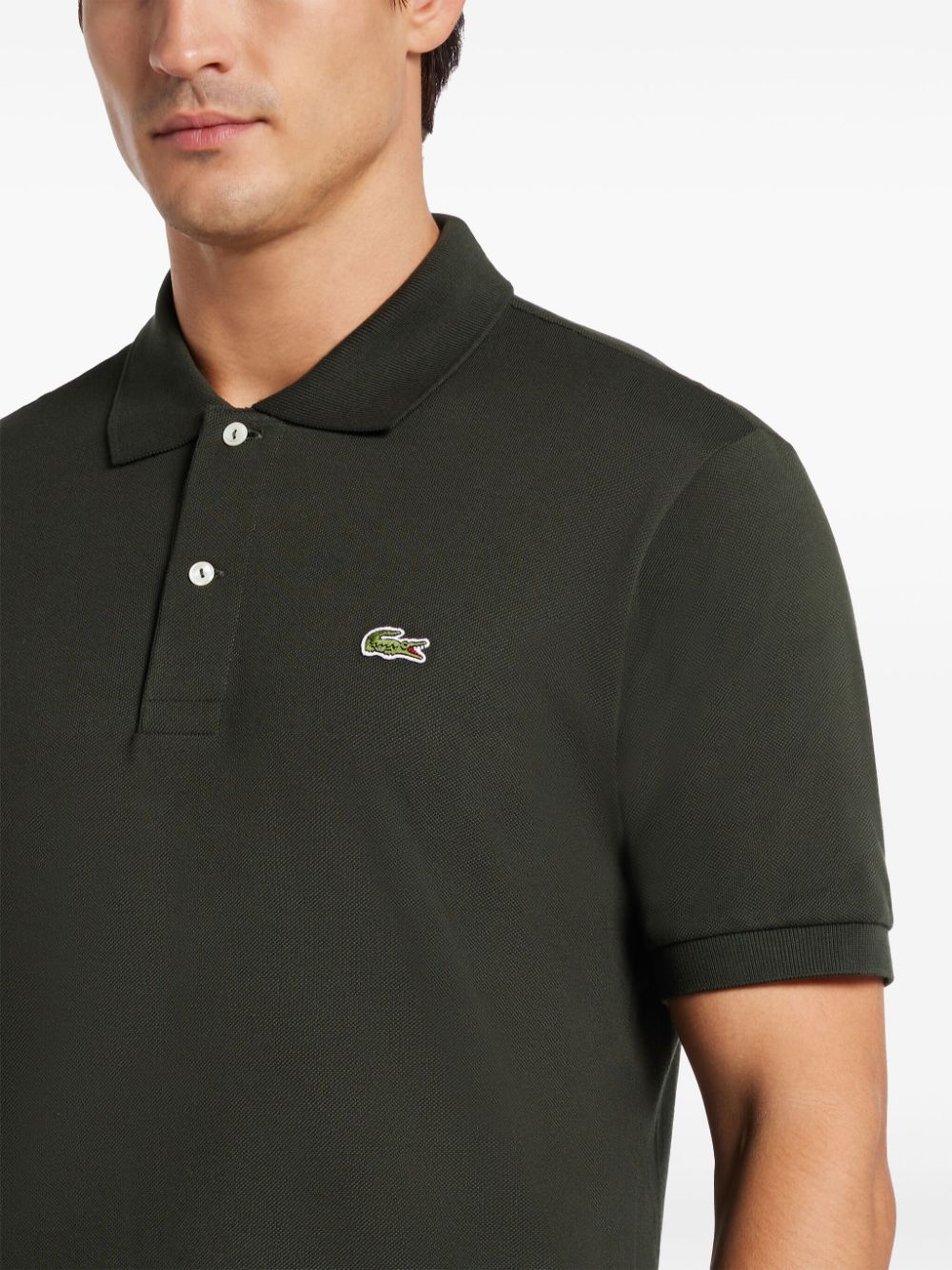 Shop Lacoste Original Polo Shirt In Green