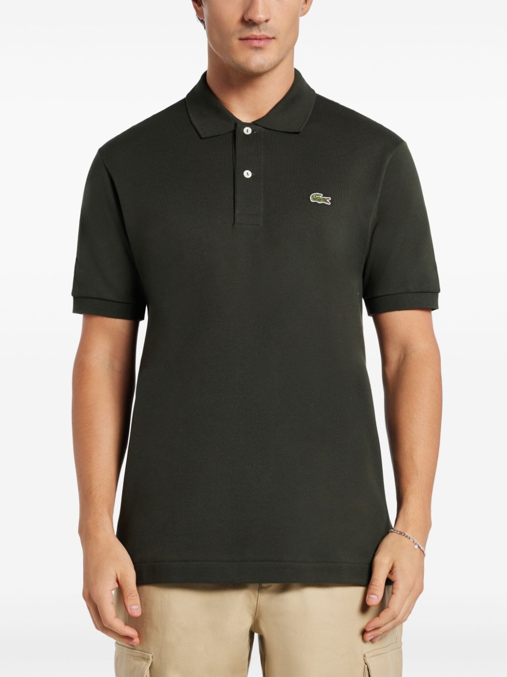 Shop Lacoste Original Polo Shirt In Green