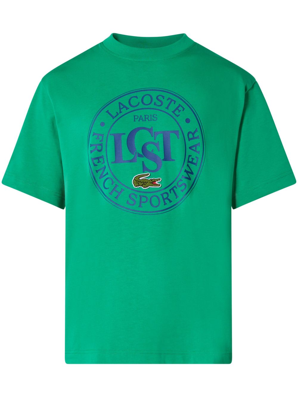 Shop Lacoste Printed T-shirt In Green