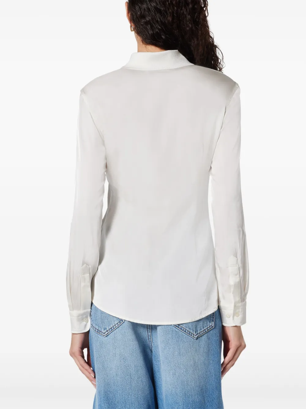 Lacoste Poloshirt met geribde kraag Beige