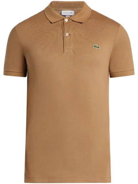 Lacoste logo-patch polo shirt 