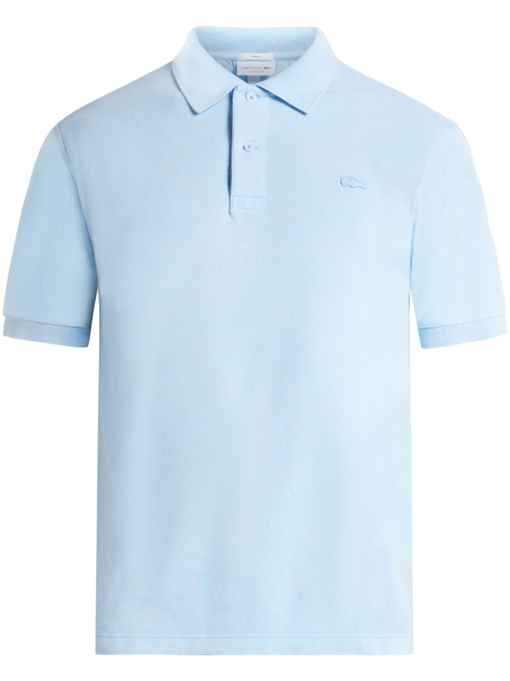 Lacoste logo-appliqué cotton polo shirt - Blau