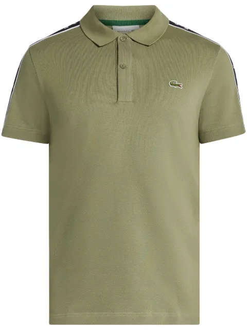 Lacoste logo-patch polo shirt 