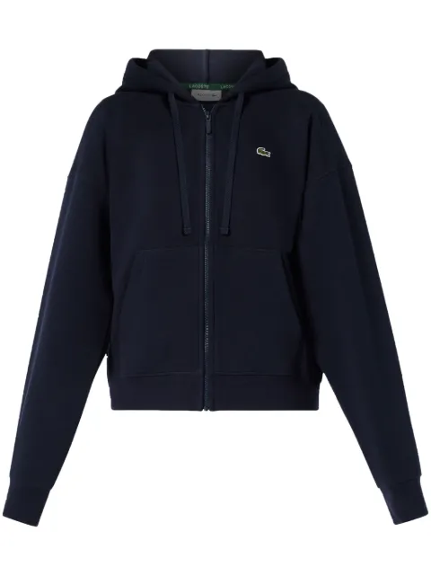 Lacoste logo-appliqué hoodie