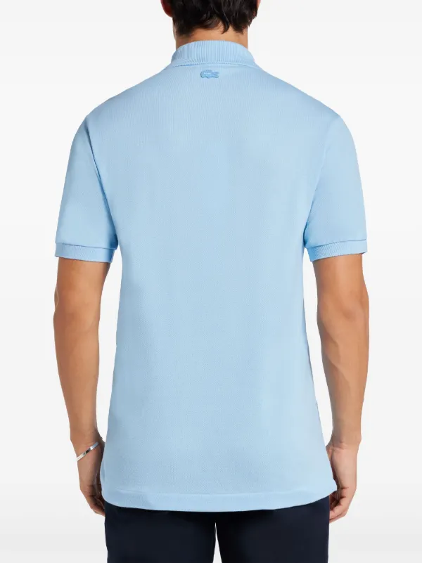 【送料&関税込】Stone  Blue Polo Shirt With Logo Patch Polo shirt with logo patch Blue for Women | Maje