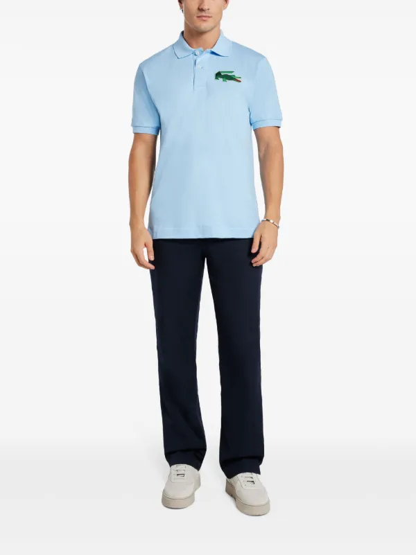 【送料&関税込】Stone  Blue Polo Shirt With Logo Patch 24131128_55176513_600.jpg