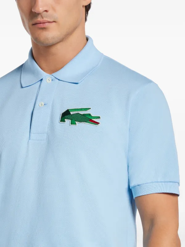 【送料&関税込】Stone  Blue Polo Shirt With Logo Patch Stone Island Patch Polo T-Shirt Slim Fit Avio Blue | eBay UK