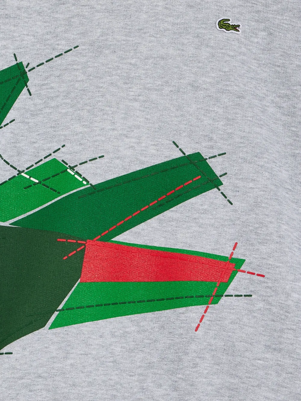 Lacoste Hoodie met logoprint Grijs