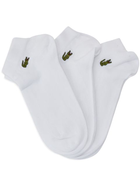 Lacoste set de  tres pares de calcetines con logo bordado