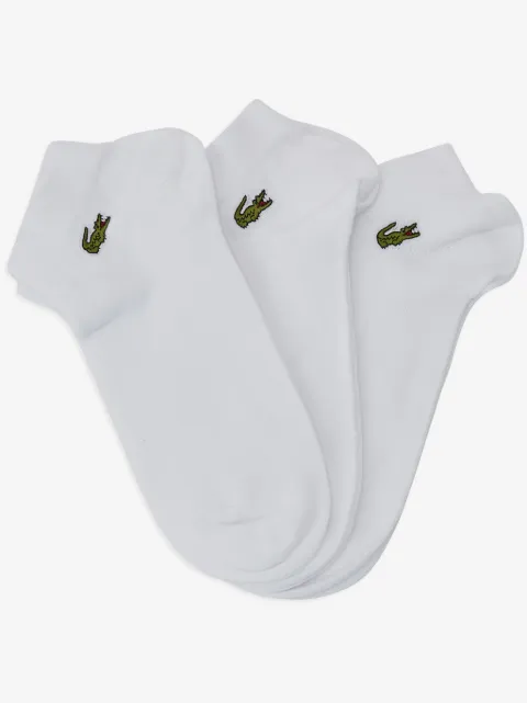 Lacoste logo-embroidered socks (pack of three) 