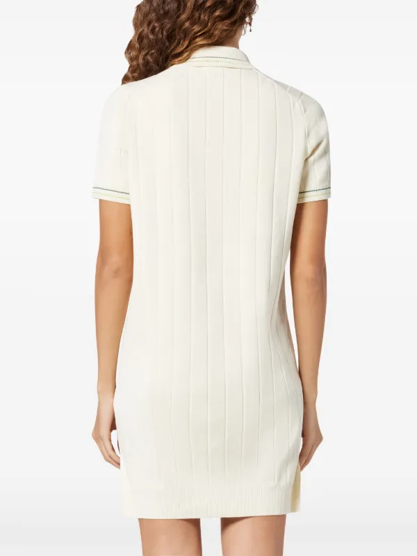 Lacoste ショートスリーブ ミニポロドレス | ホワイト | FARFETCH JP