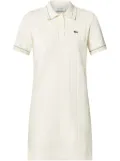 Lacoste short-sleeved polo minidress - White