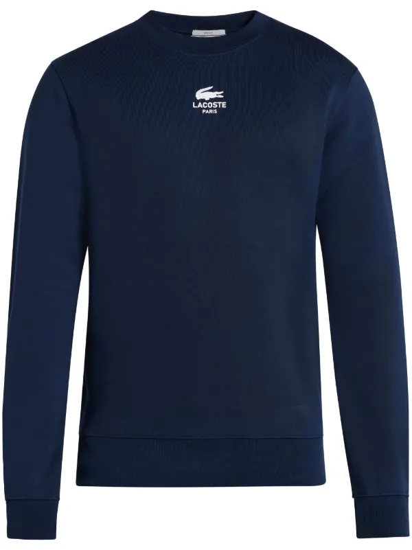Lacoste logo-print Sweatshirt Blue FARFETCH IN