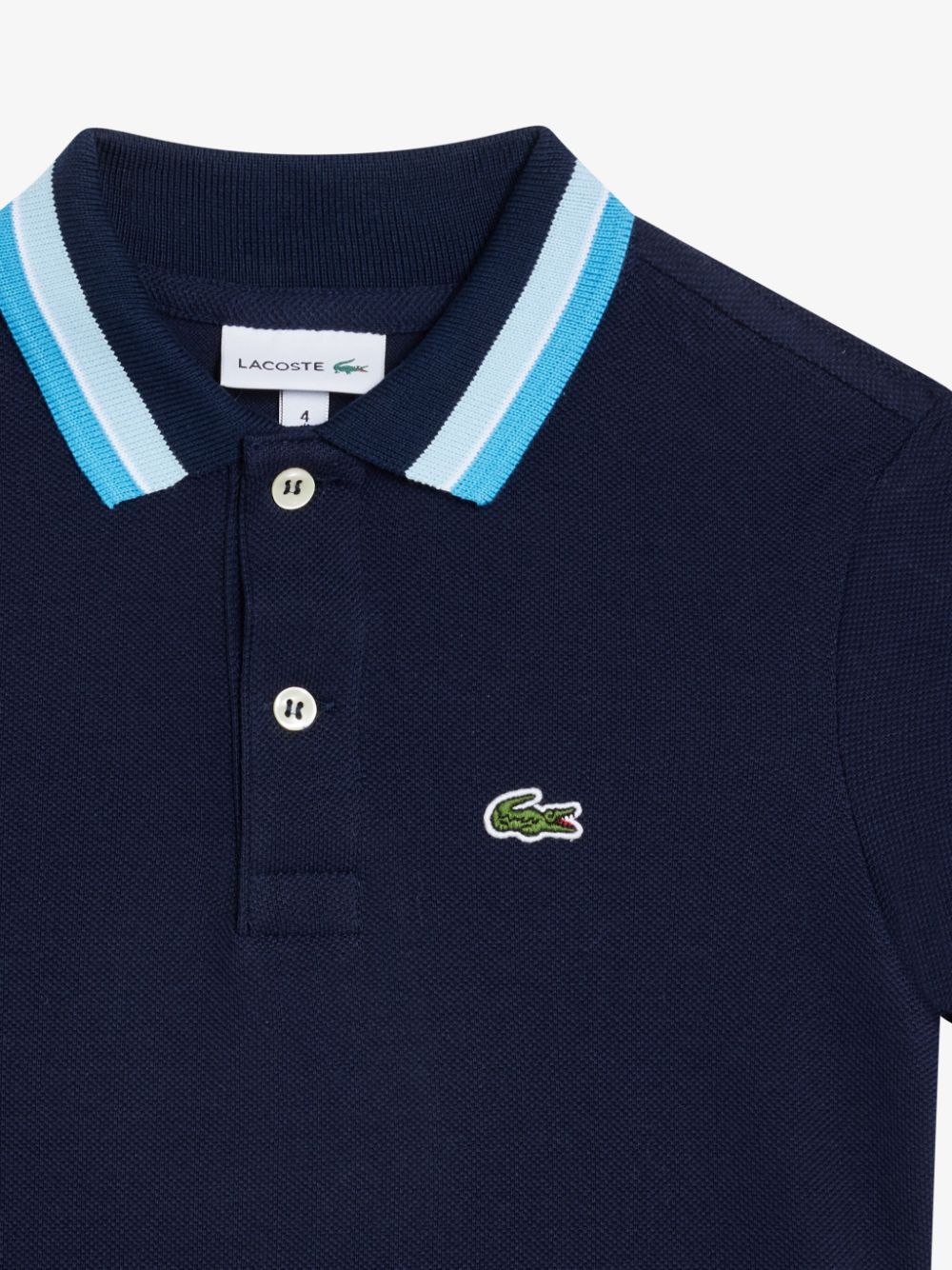 LACOSTE 条纹领POLO衫 