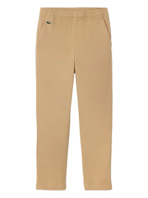 Lacoste elastic-waistband chino trousers