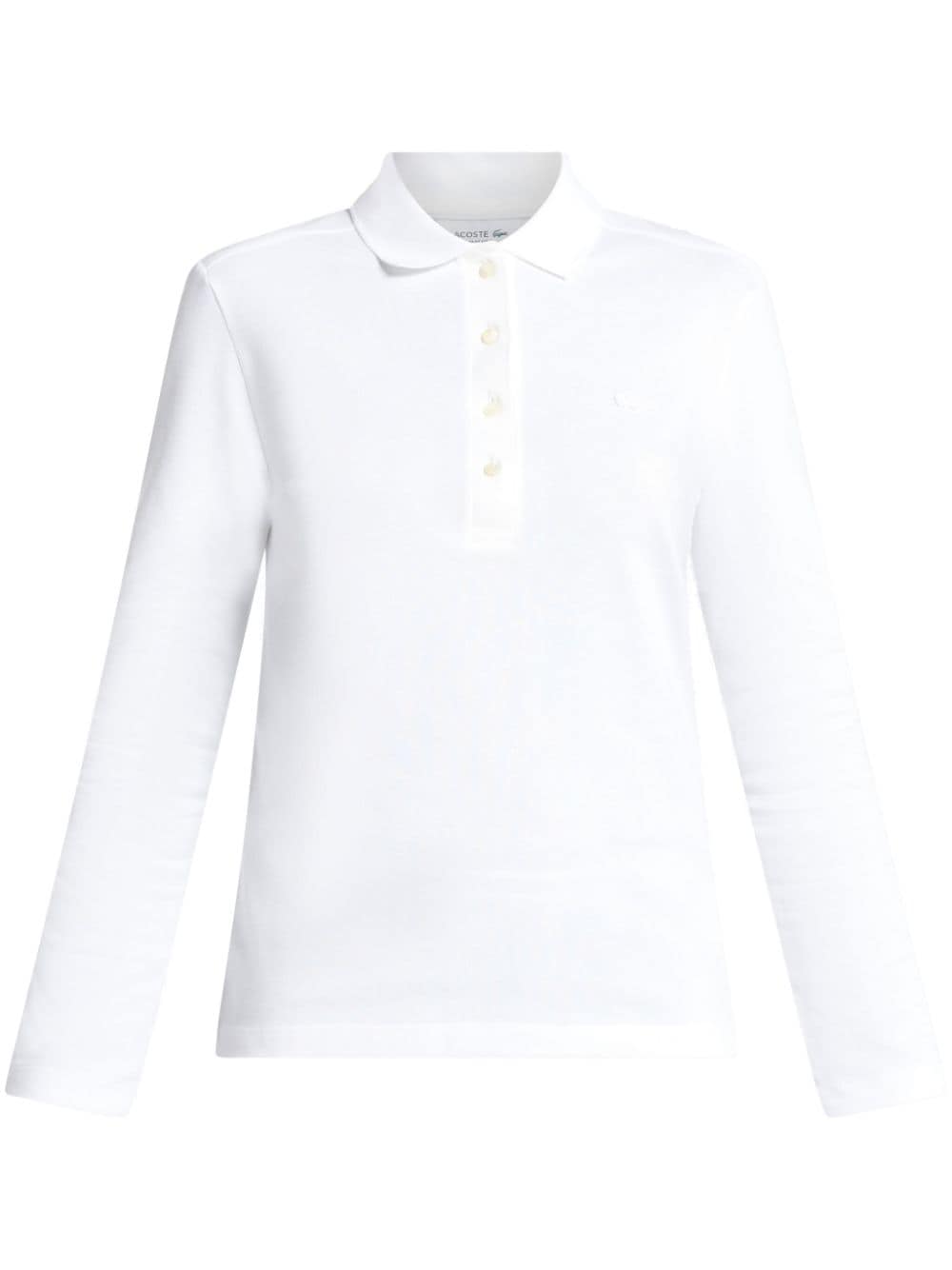 Lacoste stretch cotton polo top - Bianco